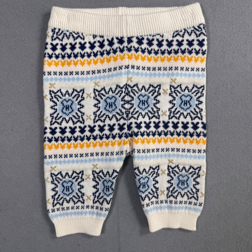 Wizarding World Christmas At Hogwarts Knit Set Unisex Baby 0-3M Cream Fair Isle - Picture 6 of 6